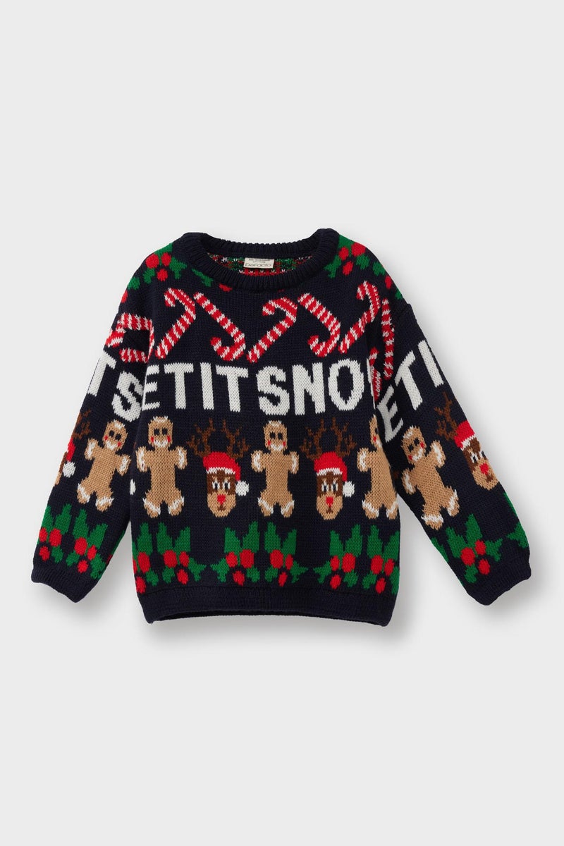 ديفاكتو بلوفر اولادي تريكو قصة عادية بطبعة كريسماس - Image 3